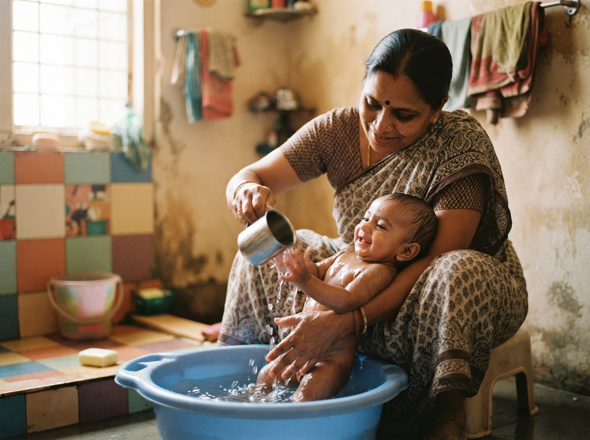Baby bathing & cord care